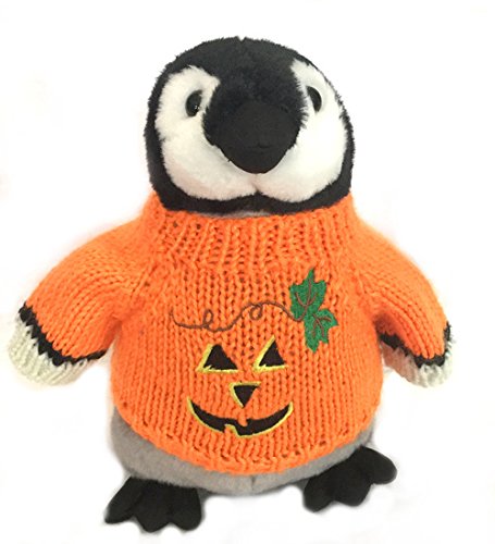 Penguin Plush Halloween Pumpkin Stuffed Animal