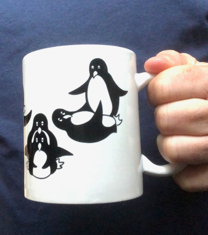 Fun Proliferating Penguins Mug (4" Tall)