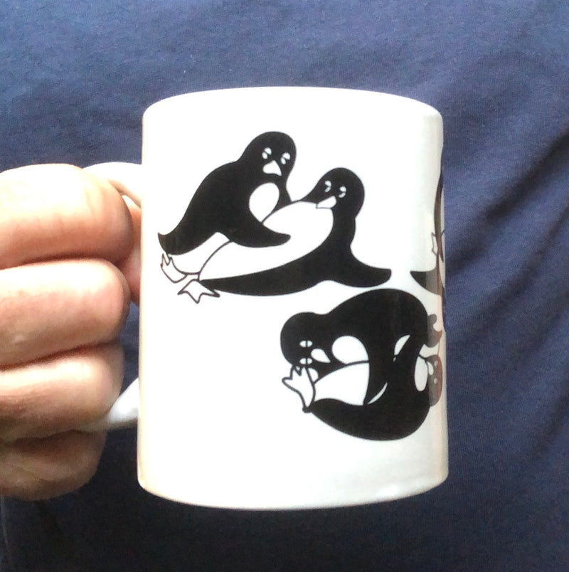 Fun Proliferating Penguins Mug (4" Tall)