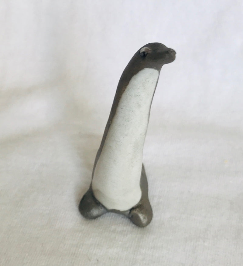 Hand Crafted Clay Penguin (2 1/2" Tall)
