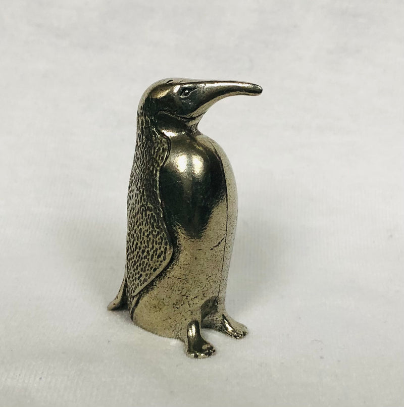 Proud Solid Pewter King Penguin Figurine (2 1/2" Tall)