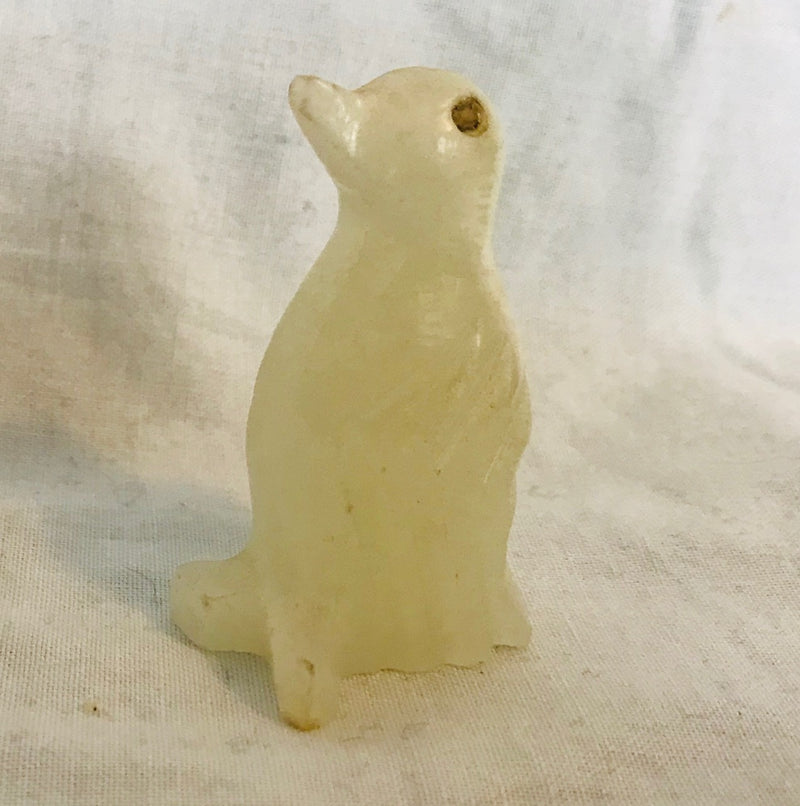 Solid Frosted Glass Penguin Figurine (1 1/2" Tall)