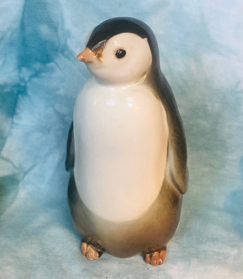 Penguin Chick Ceramic Sculpture (6" Tall)
