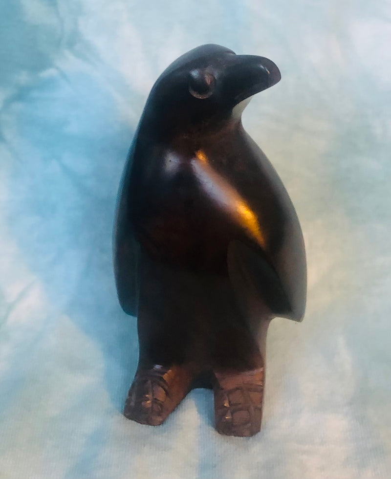 Ironwood Penguin Sculpture (5" Tall)