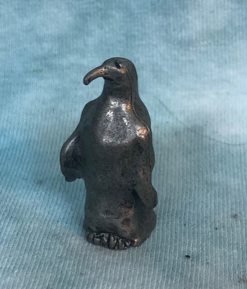 Pewter Emperor Penguin Figurine (1 1/2" Tall)