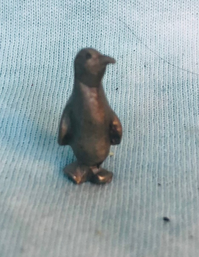 Mini Pewter Penguin Figurine (3/4" Tall)