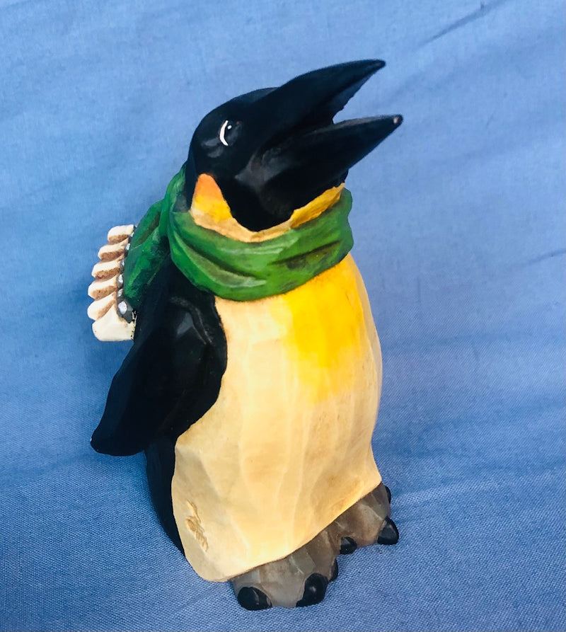 Winter Penguin Figurine (3 1/2" Tall)