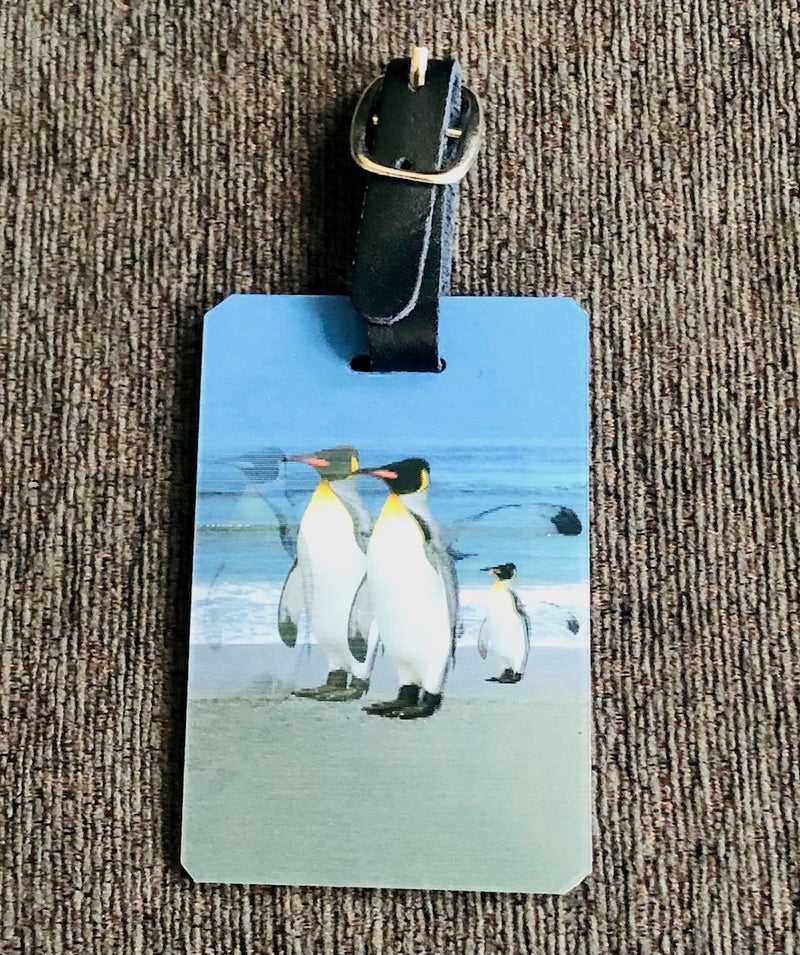 3-D Penguin Luggage Tag (2 1/2" x 3 1/2")