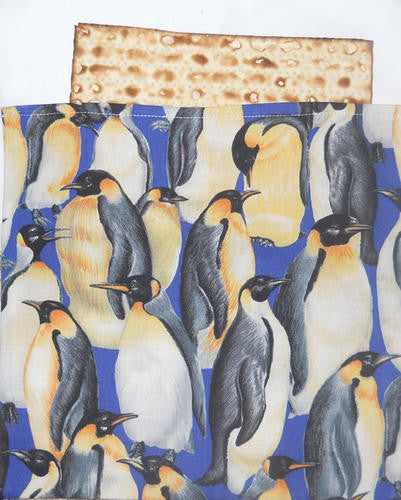 Penguin Passover Aficomin Aficomen Bag Jewish Matzah Pouch Gift