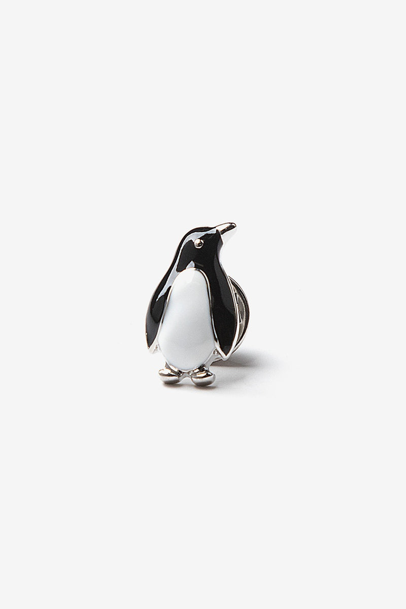 Enamel Penguin Tie / Lapel Pin (3/4" Tall)