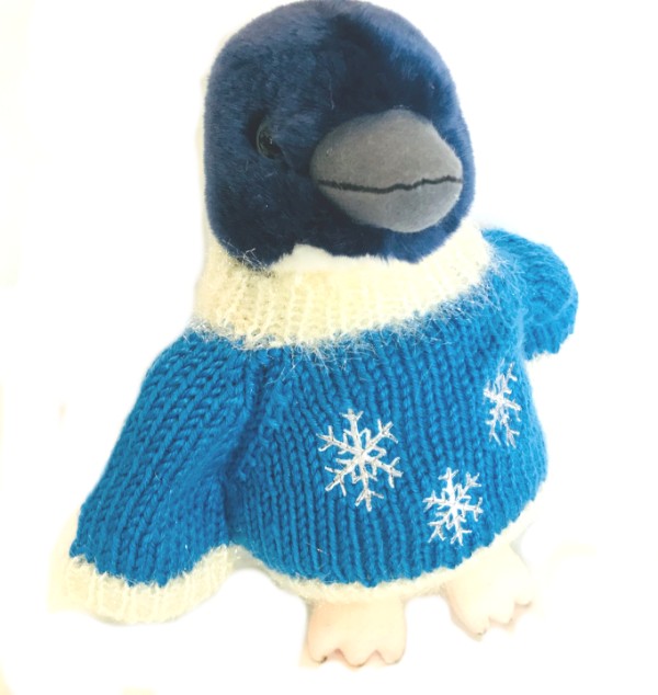Little Blue Penguin Holiday Plush (8" Tall)