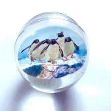 7 Different Penguins Rubber Ball (1 1/2" diameter)