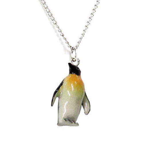 Penguin Pendant, Emperor, Jewelry, Porcelain