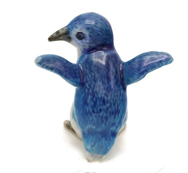 Fairy Little Blue Penguin Porcelain Figurine (2" Tall)