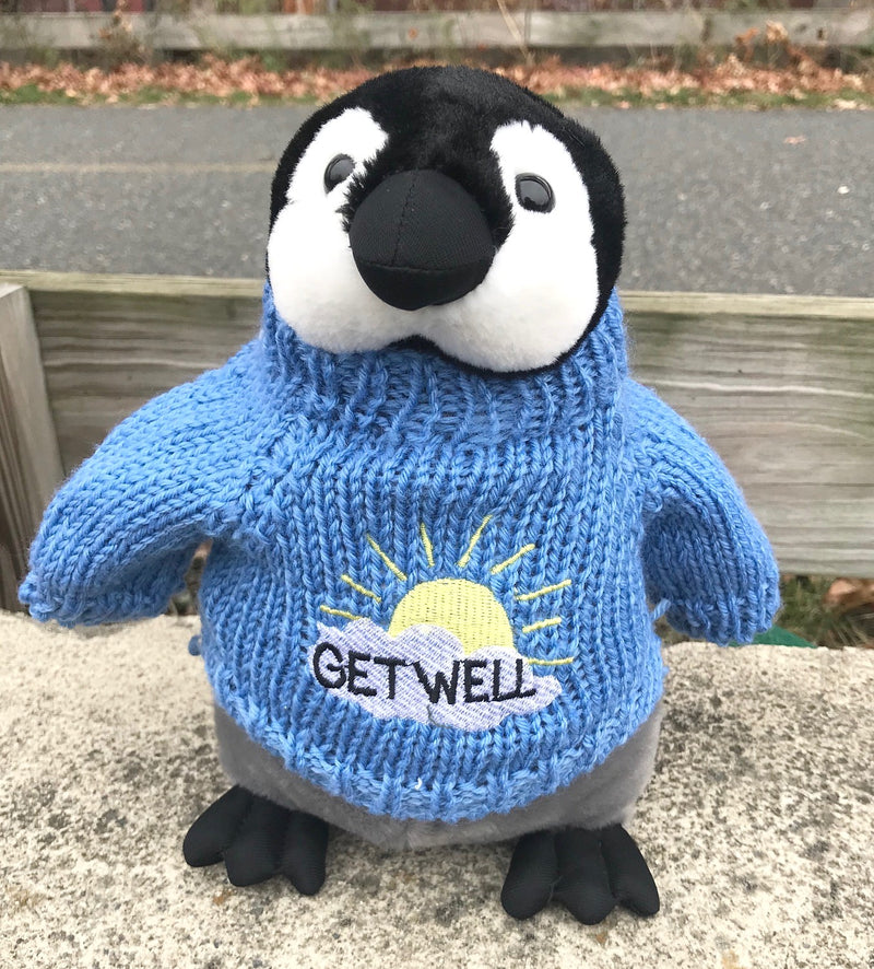 Get Well Baby Penguin Plush (10" Tall)