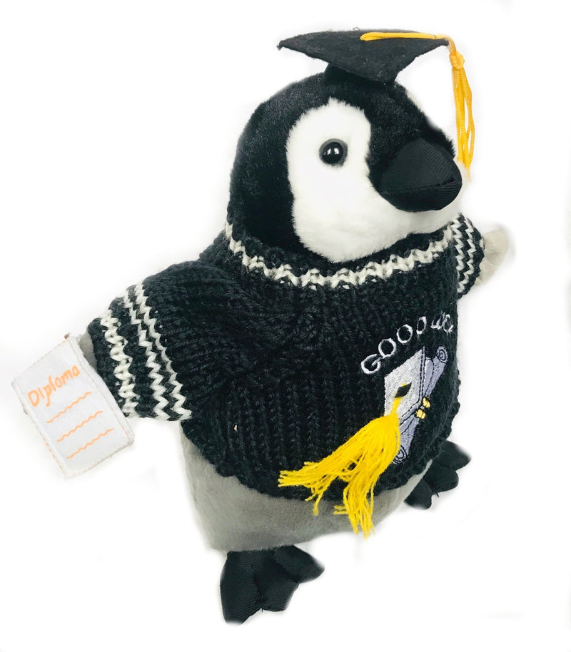 Penguin Graduation "Good Luck" Plush with Diploma(10" Tall)