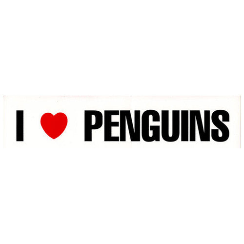I Love Penguins Bumpersticker