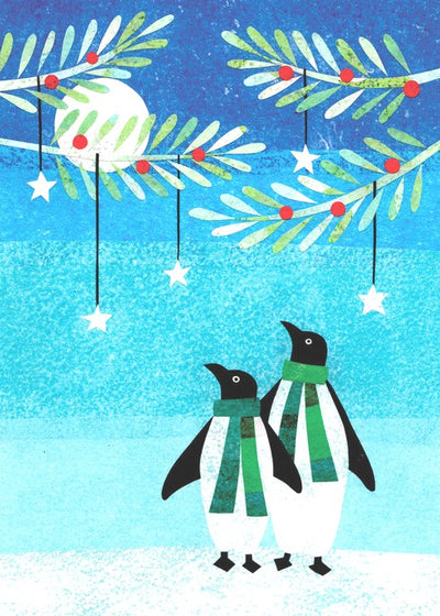Penguin Holiday Christmas Card