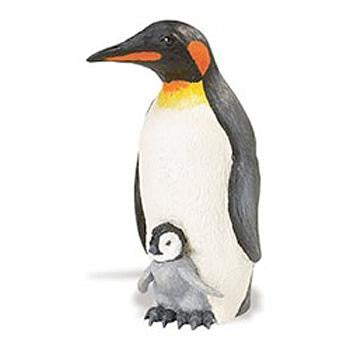 Penguin Figurine Mom Dad Chick Baby Safari Gift Toy