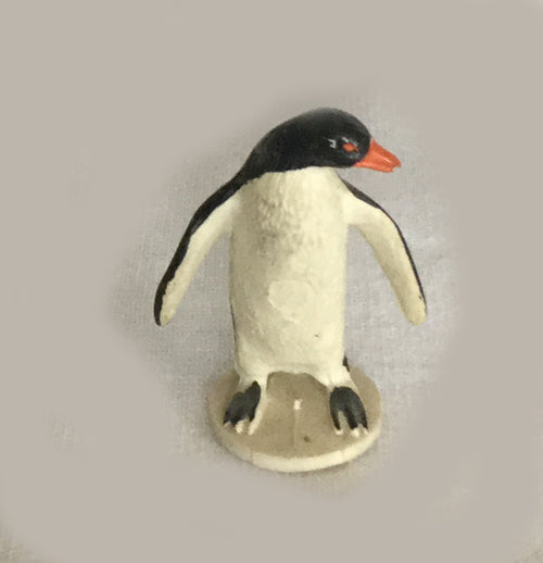Mini Penguin Figurine Looks Left (1" Tall)
