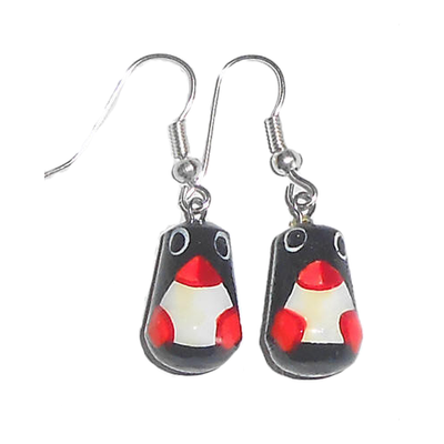Penguin Nesting Doll Earrings Jewelry Gift