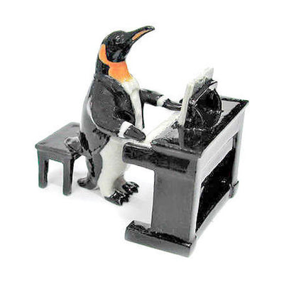 Penguin Piano Player Figurine Gift