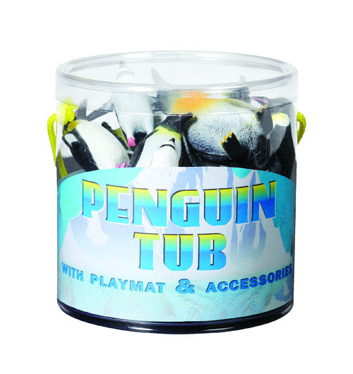 Penguin Tub Figurines Set Gift Toy