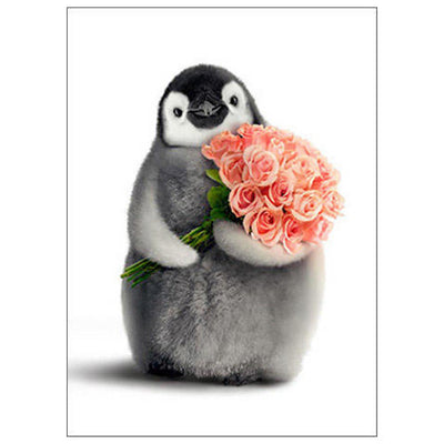 Penguin Valentine's Day Card Romantic