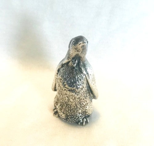 Silver Penguin Figurine (2" Tall)