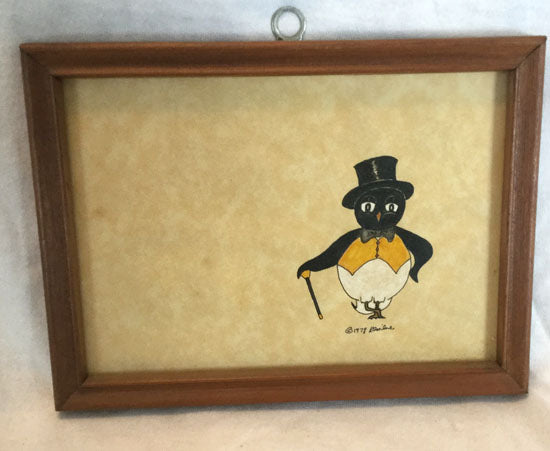 Penguin Ink and Paper Original Art (5" x 7")