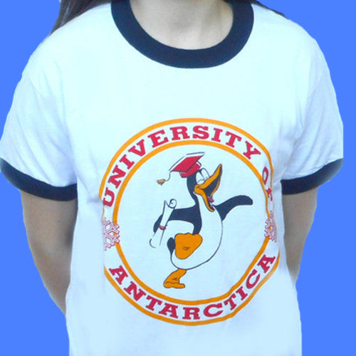 University Of Antarctica Penguin Tee  T-Shirt