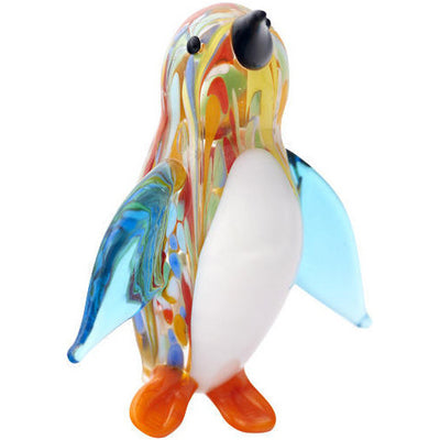 Venetian Style Glass Penguin Figurine Gift